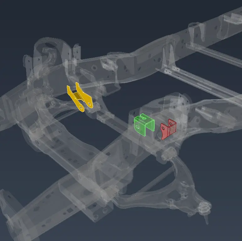 09'-25' F150 4Wd Swap Brackets 1