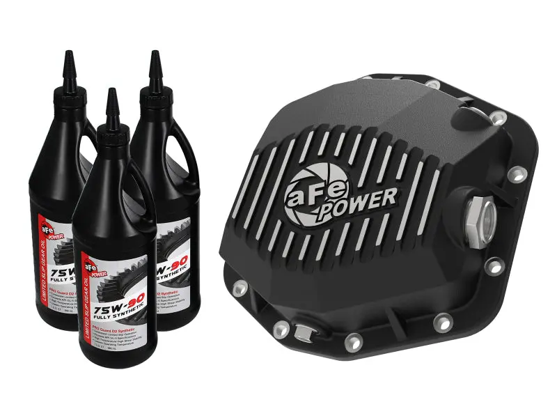 Afe 18-24 Jeep Wrangler Jl Dana M220 Pro Series Front Diff Cover W/ Oil - Black 1