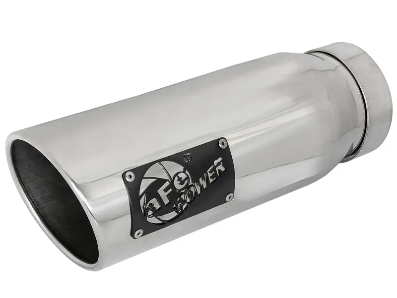 Afe Mach Force-Xp 304 Ss Clamp-On Exhaust Tip Polished Left Side 4 In Inlet X 5 In Outlet X 12 In L 1