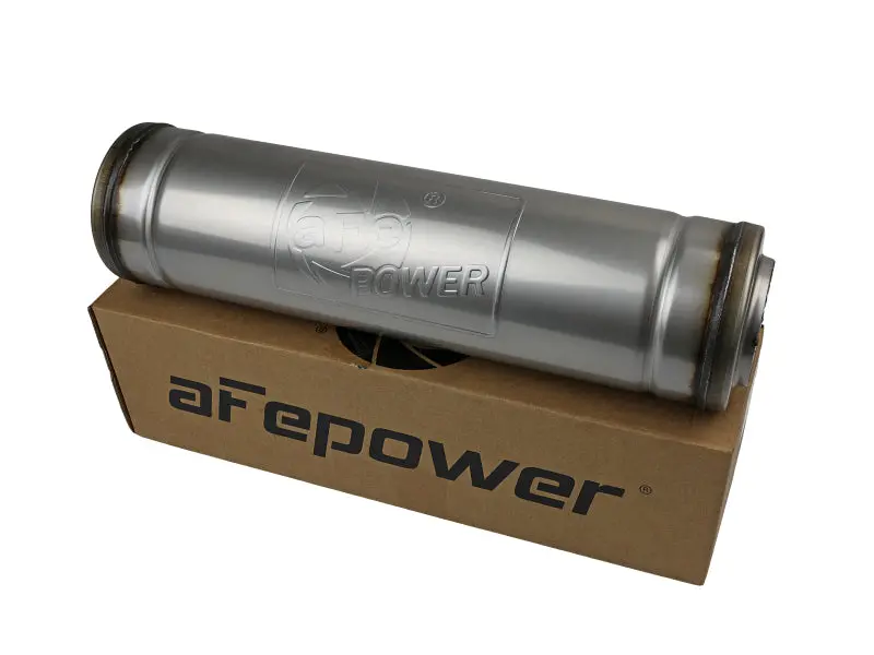 Afe Mach Force-Xp 409 Ss Muffler 3In Center/Center 18In L X 5In Dia - Round Body 1