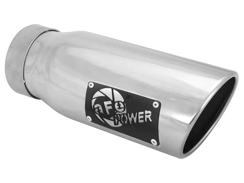 Afe Mach Force-Xp Universal Exhaust Tip 3-1/2 In Inlet X 4-1/2 In Outlet X 12 In L- Polished Tip 1