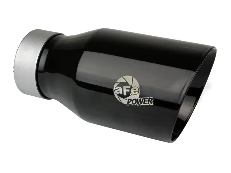 Afe Mach Force-Xp Universal Exhaust Tip 3 In Inlet X 4-1/2 In Outlet X 9 In L- Black Tip 1