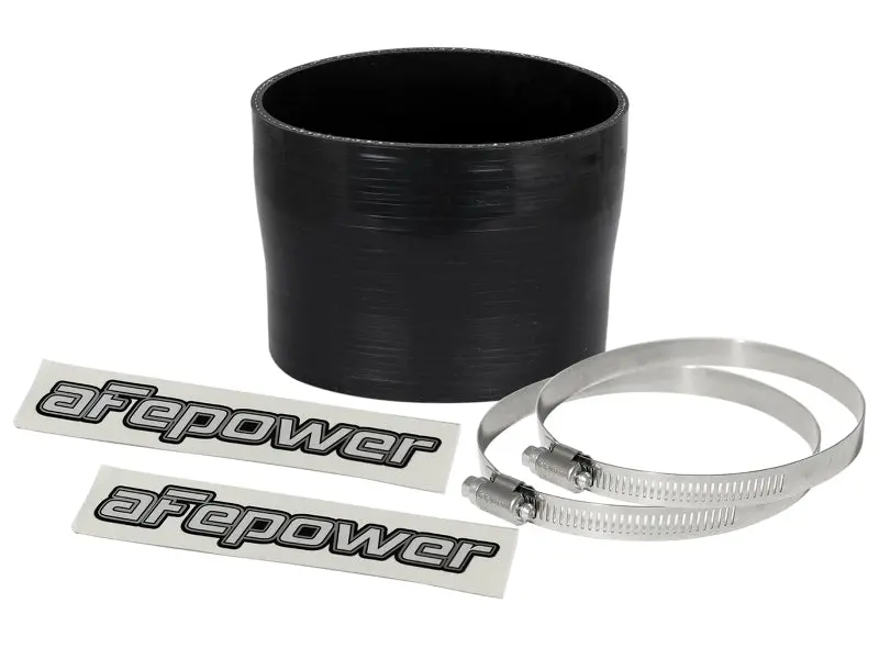 Afe Magnum Force (3-3/4In Id To 3-1/2In Id X 3In L) Straight Reducing Coupler - Black 1