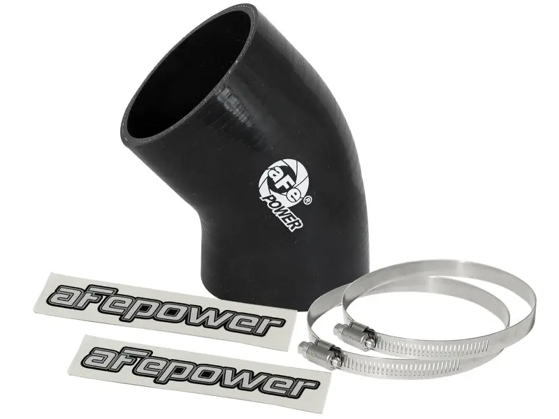 Afe Magnum Force Intake Coupling Kit (3 In Id To 3-1/4 In Id X 45 Deg.) Elbow Coupler - Black 1