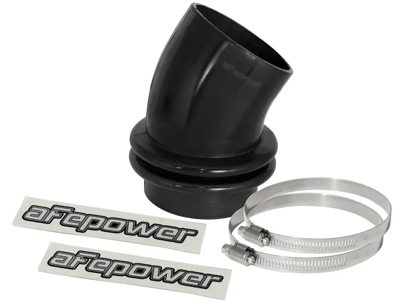 Afe Magnum Force Silicone Coupling Kit 3-1/2In Id X 30 Deg. Bellows Elbow - Black 1
