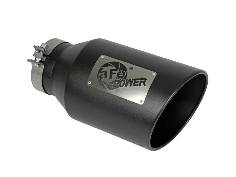 Afe Power Universal 5In Inlet 8In Outlet Mach Force-Xp Clamp-On Exhaust Tip - Black 1