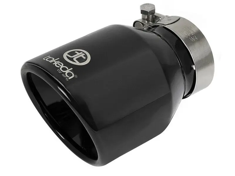 Afe Takeda Universal Exhaust Tip 2-1/2 In Inlet X 4 In Outlet X 6 In L- Black 1
