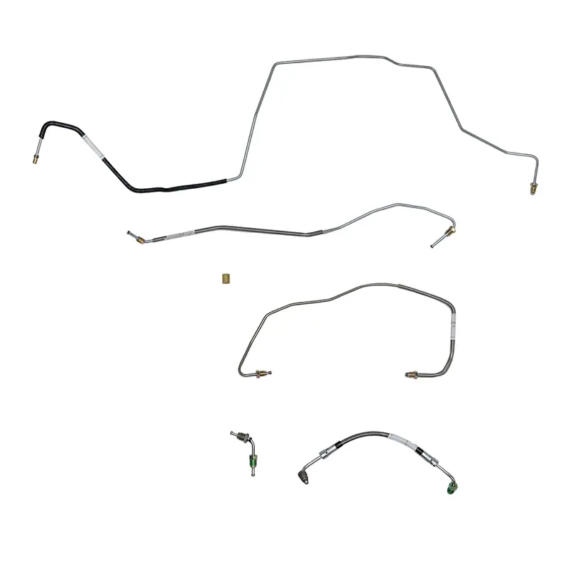 Akt0002ss- 00-07 Chevy Monte Carlo W/ Awabs; Front Brake Line Kit; Stainless 1
