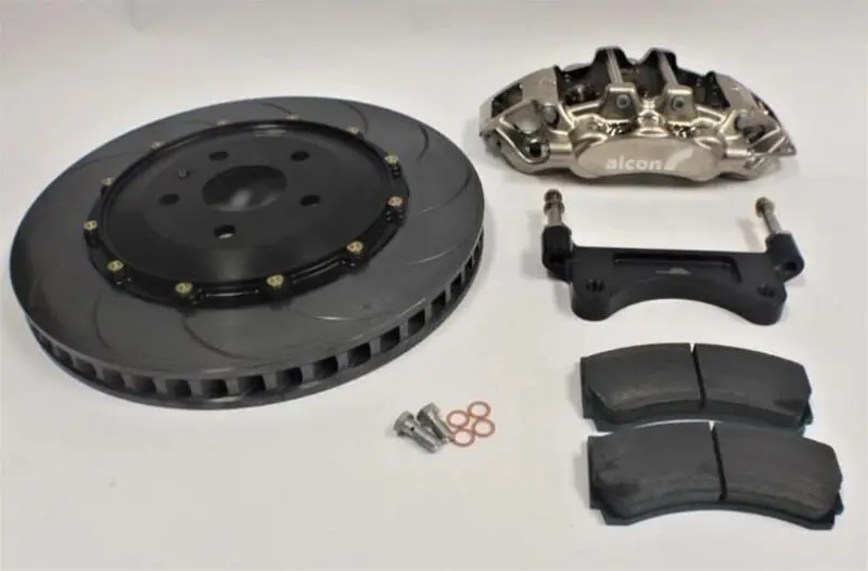 Alcon Chevrolet Corvette C8 (Oem Wheels) 6 Piston 380X36mm Front Street Kit - Nickle Plated 1