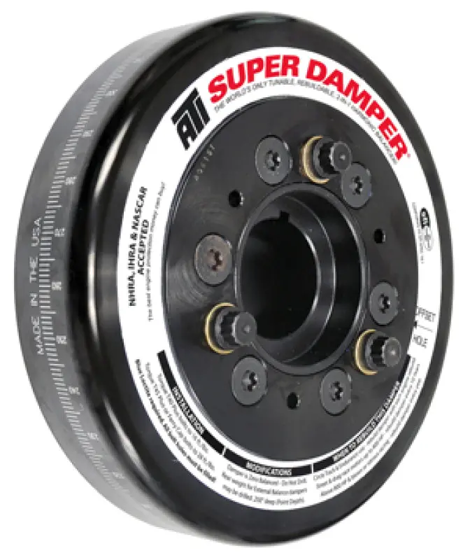 Ati Damper - 6.325In - Steel - Chevy Sb / 90 Deg V6 - W/Undersize Hub - 3 Ring - 1Pc 1