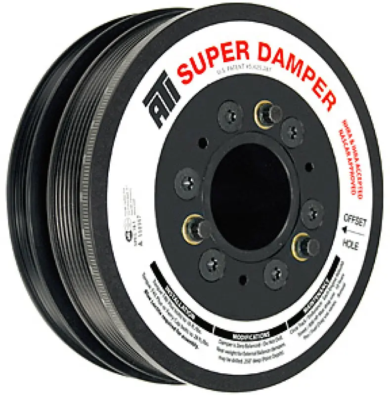 Ati Damper - 7.65In - Alum - 8 Grv - Ls7 - Y Body - Gen 5 Z28 - Ls3 - Oem Size - No A/C - 2 Ring 1