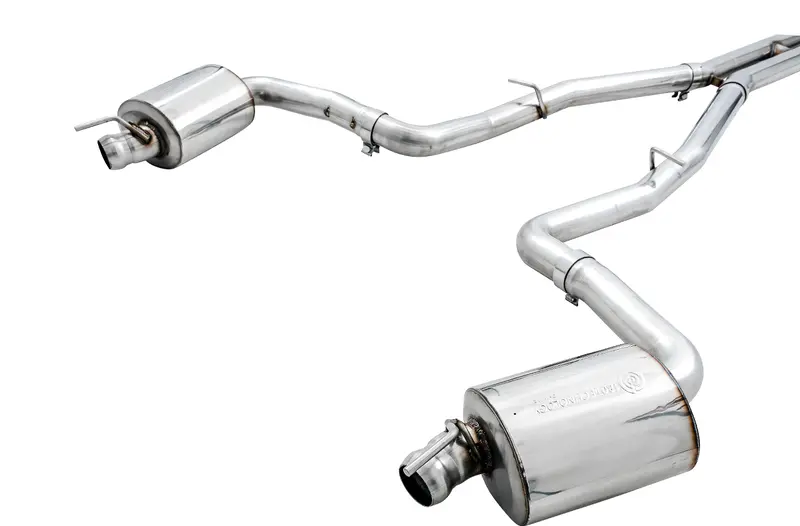 Awe Tuning 2015+ Dodge Challenger 6.4L/6.2L Non-Resonated Touring Edition Exhaust - Use Stock Tips 1