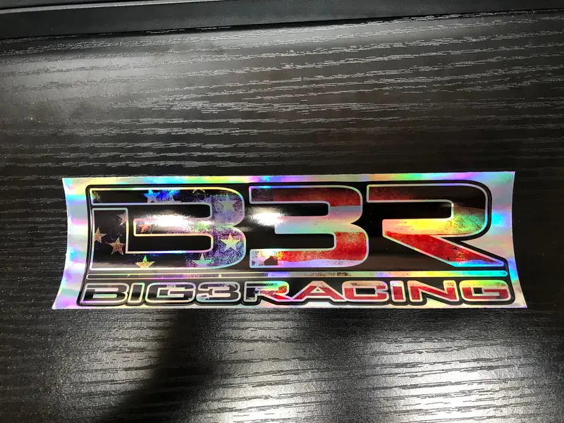 B3r Holographic Usa Sticker 1