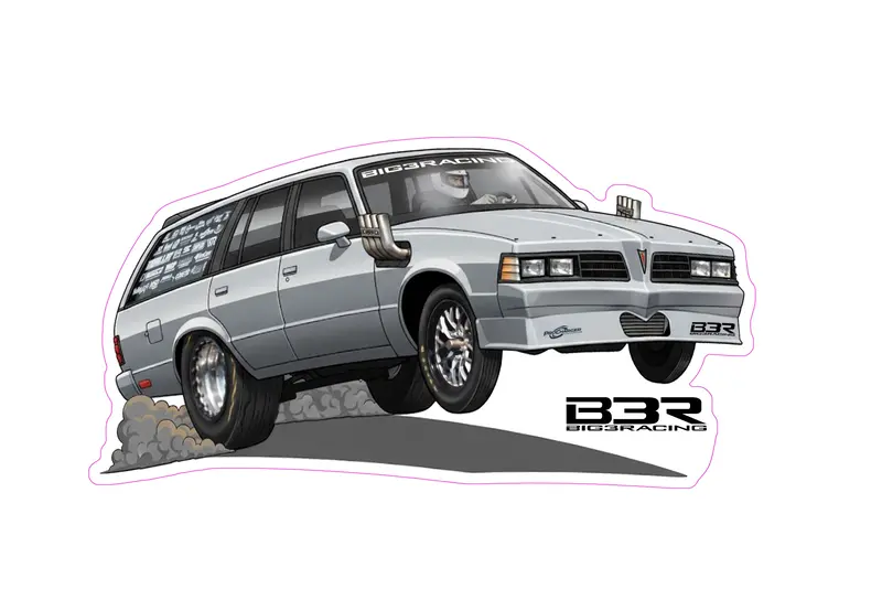 B3r Shop Car Stickers (Wagon) 1