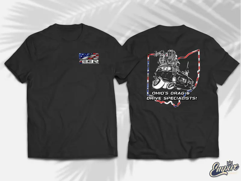 B3r Wagon Drag-N-Drive Specialists T-Shirt 1