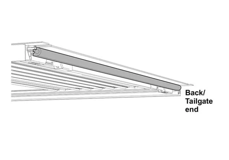 Bak (65In) Tailgate Seal - D Shaped 1