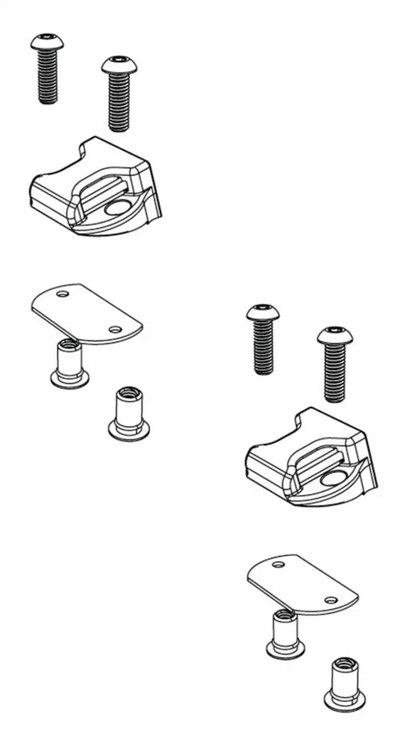 Bak Bakflip Top Side Buckle End Clips Qty 2 (W/ Hardware) 1