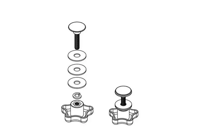 Bak Elevator Bolt Assembly (Includes 2 Complete Knob Sets) 1