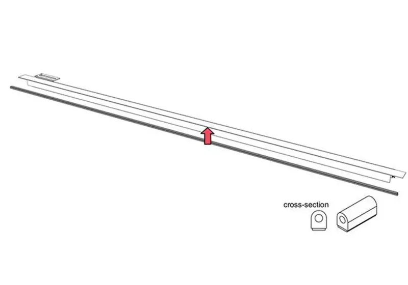 Bak Rail Seal (Outer To Truck Bed) D-Shape (17Ft) 1