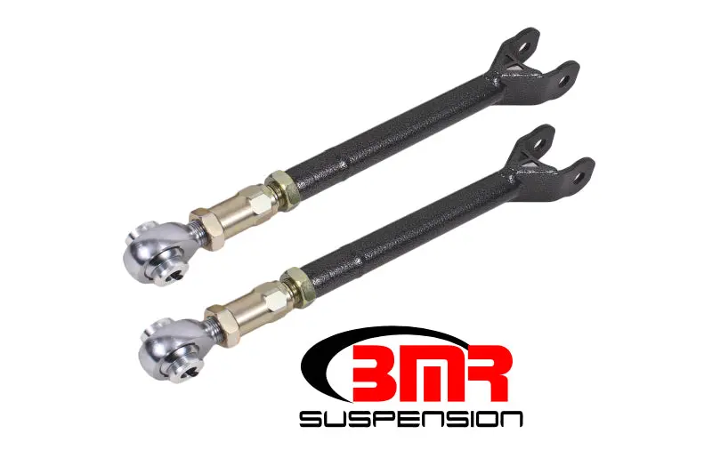 Bmr 08-17 Challenger Lower Trailing Arms W/ On-Car Adj. Rod Ends - Black Hammertone 1