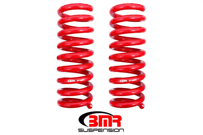 Bmr 08-18 Dodge Challenger Rear Lowering Springs 1.25In Drop Performance Version - Red 1