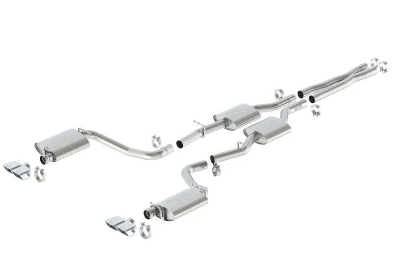 Borla 15-16 Dodge Challenger R/T 5.7L Dual Rectangle Angle Cut Dual Split Rear Exit Atak Exhaust 1
