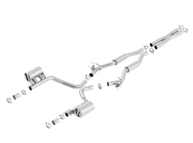 Borla 15-16 Dodge Challenger Srt 392 S-Type Catback Exhaust Single Split Rear Exit (No Tip) 1