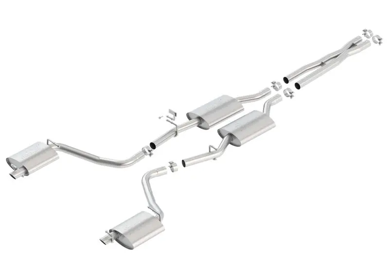Borla 15-16 Dodge Charger 3.6L V6 Atak Cat Back Exhaust (Uses Factory Valence) 2