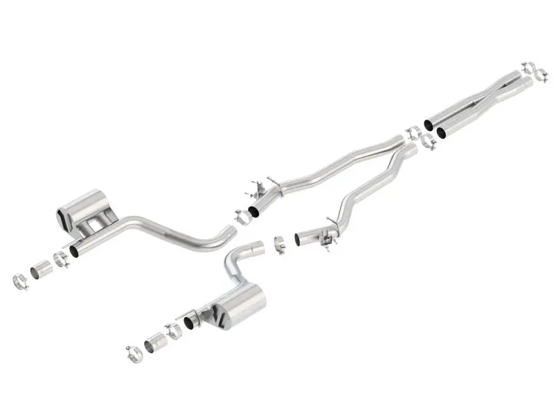 Borla 15-16 Dodge Charger Hellcat 6.2L V8 Atak Catback Exhaust W/ Valves No Tips Factory Valance 1