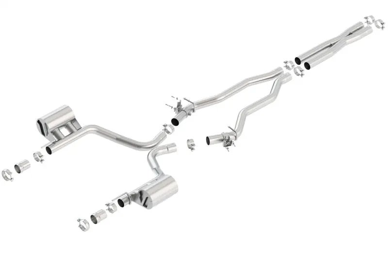 Borla 15-16 Dodge Charger Srt 392 6.4L No Tip Single Split Rear Exit Atak W/ Valves Exhaust 1