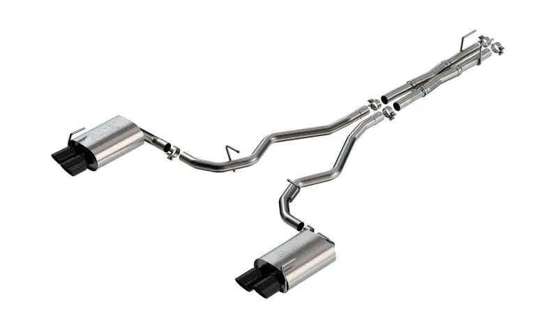 Borla 19-22 Ford Explorer 3.0L V6 At Awd 4Dr 2.25In Atak Catback Exhaust - Black Chrome Tip 1