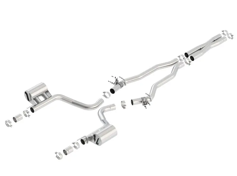 Borla 2015 Dodge Challenger Hellcat 6.2L V8 Atak Catback Exhaust No Tips Factory Valance 1