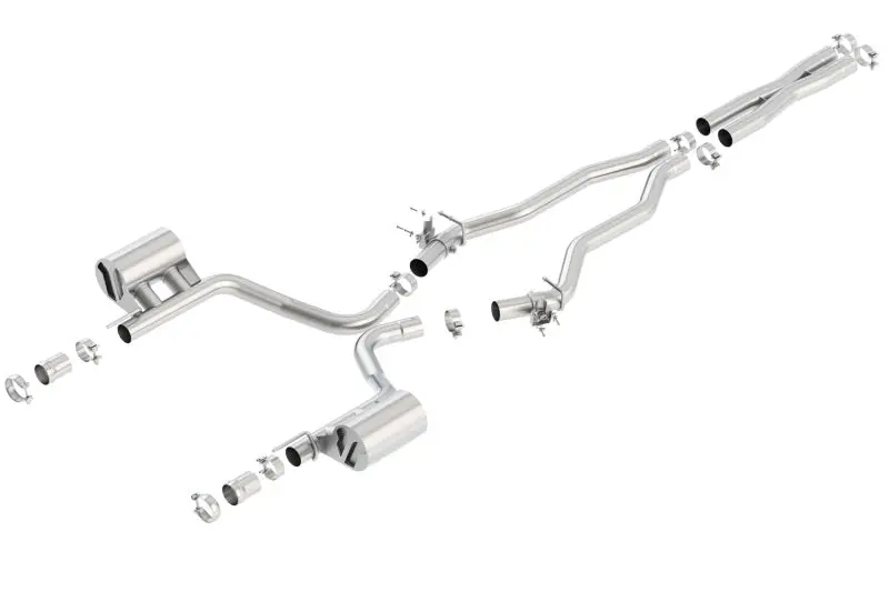 Borla 2015 Dodge Challenger Srt/392 Hemi 6.4L V8 Atak Catback Exhaust W/ Valves Factory Bezel 2