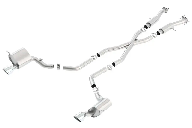 Borla 2015 Jeep Grand Cherokee Srt8 Atak Dual Round Rolled Exit Catback Exhaust 1