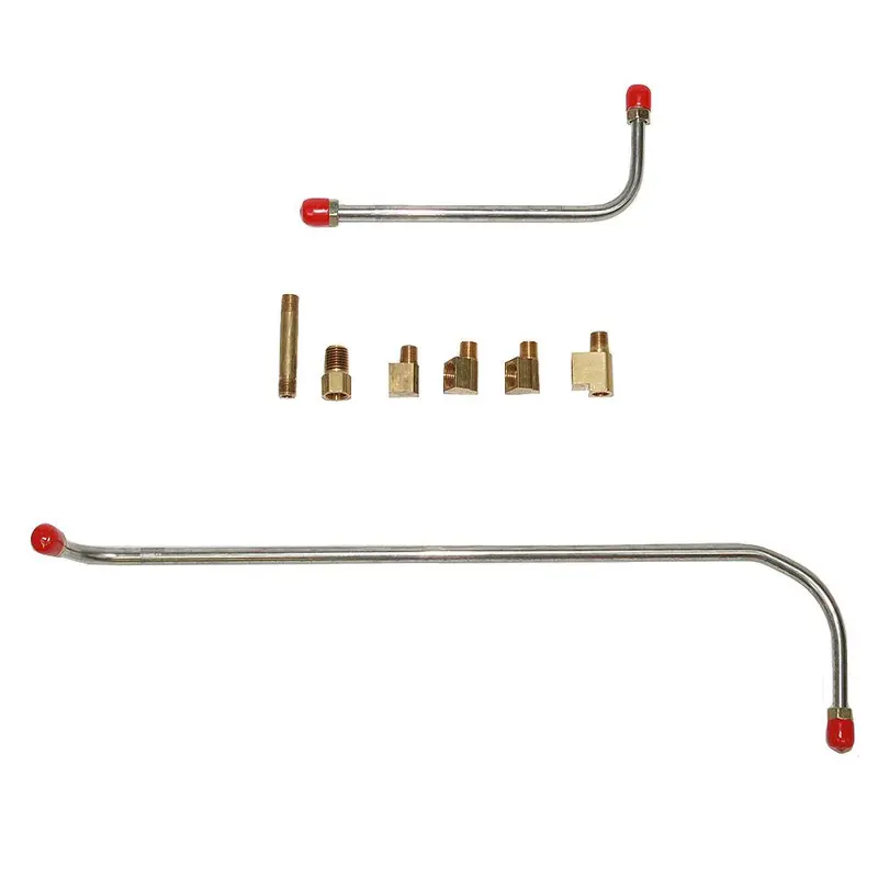 Bpc5602ss- 56' Chevy Bel Air, Impala 265Cid 8Cyl 2X4 Carbs, Set Pump-Carb, Fuel Lines, 2 Lines W/ 6 Fittings; Stainless 1