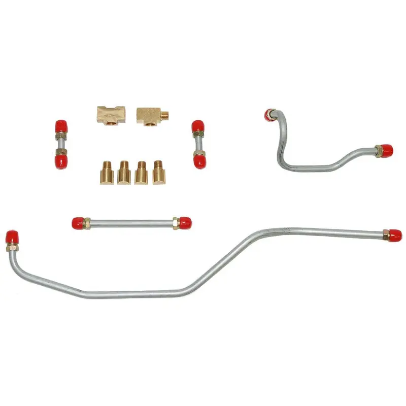 Bpc5801ss- 58' Chevy Bel Air, Biscayne, Del Ray, Impala 348 3X2bbl, Pump To Carb Set, Fuel Line, 5 Lines W/ 6 Fittings; Stainless 1