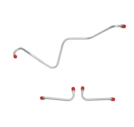Bpc5902om- 59-61' Chevy Bel Air, Biscayne, Impala 348 3X2 Front 3 Line Kit & Fitting, Pump To Carb Fuel Line; Steel 1