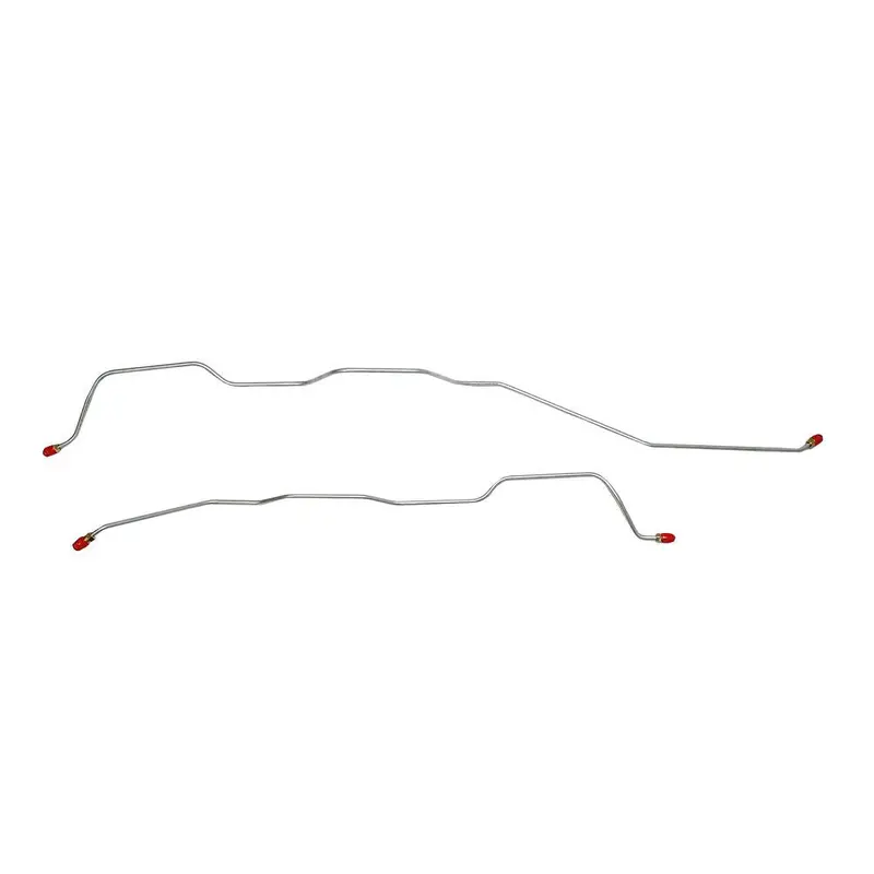 Bra6501om- 65-69 Bel Air, Impala Standard Suspension Rear Axle Brake Line Set; Steel 1