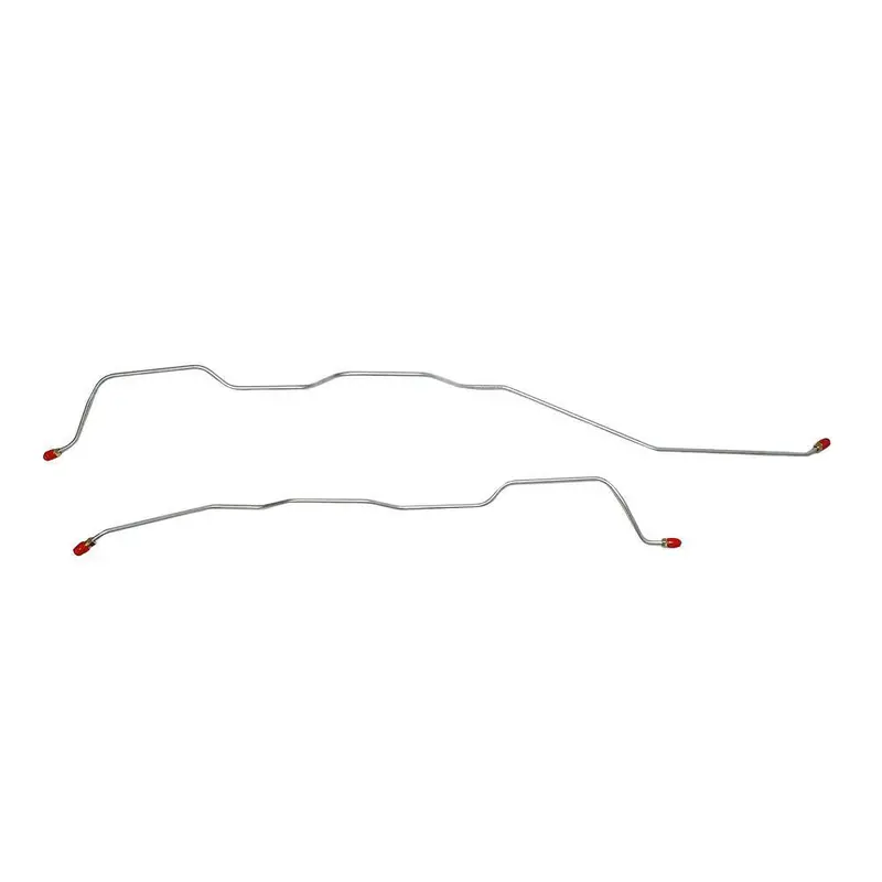 Bra6701ss- 67-69 Bel Air, Impala Heavy Duty F-41 Suspension Rear Axle Brake Line Set; Stainless 1