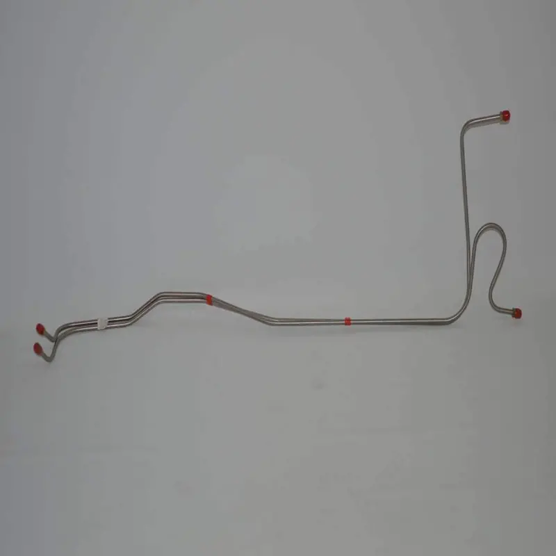 Btc6602om- 66 Chevy Bel Air, Biscayne, Impala, Th350/Th400 Transmission Line Set, W/ Loop Radiator Ports 12.5'' Apart; Steel 1