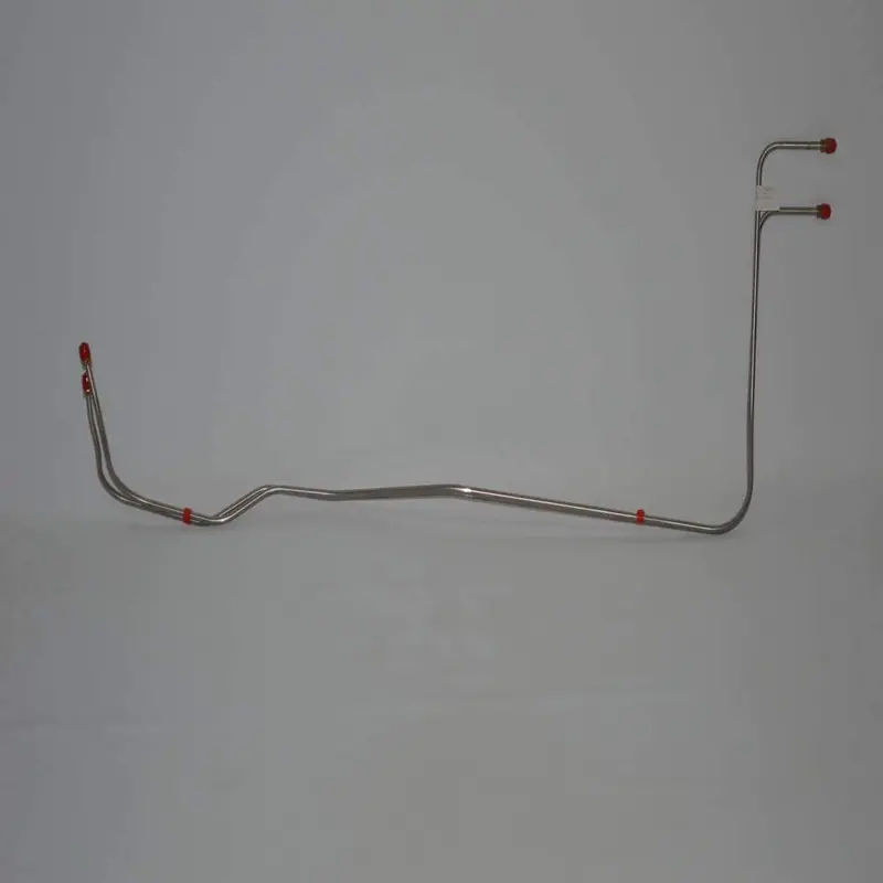 Btc6705ss- 67-68 Chevy Bel Air, Biscayne, Impala, V8, Powerglide/Turbo 400 Transmission Line Set; Stainless 1