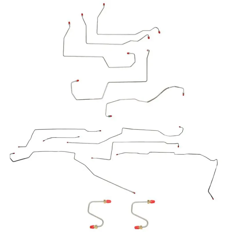 Cbf0010ss- 96-99 Lesabre, Bonneville, 88, Regency, Non Traction Control; Complete Brake & Fuel Line Kit; Stainless 1