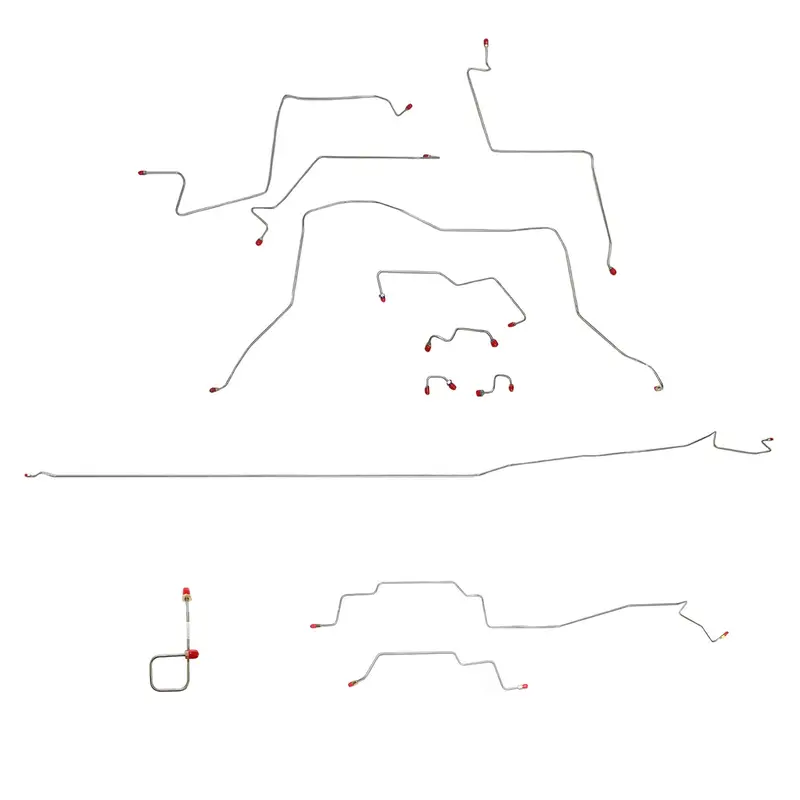 Cbk0226om - 95-57 Ram 2500; Auto, 4Wd, Reg W/ Long, Awabs; Complete Brake Line Kit; Steel 1