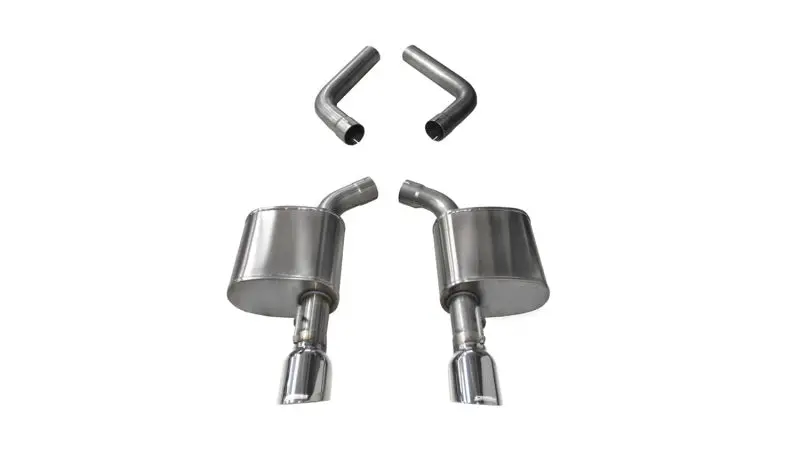Corsa 17-20 Dodge Charger 6.4L/17-19 Dodge Charger 5.7L Polished Sport Axleback Exhaust W/4.5In Tips 1