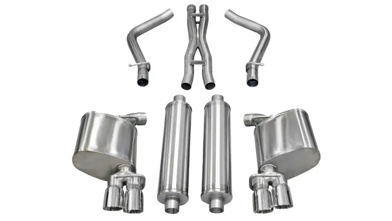 Corsa 2011-2013 Dodge Charger R/T 5.7L V8 Polished Sport Cat-Back Exhaust 2