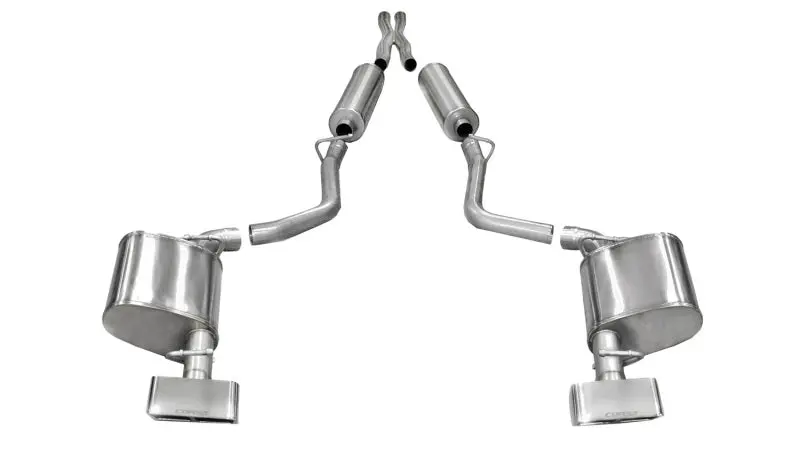 Corsa 2011-2014 Dodge Challenger R/T 5.7L V8 Polished Xtreme Cat-Back Exhaust 1