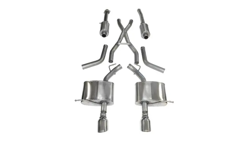 Corsa 2011-2024 Dodge Durango 5.7L V8 Polished Sport Dual Rear Cat-Back Exhaust 1