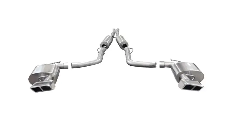 Corsa 2014-2014 Dodge Challenger Srt-8 6.4L V8 Manual Polished Xtreme Cat-Back Exhaust 1
