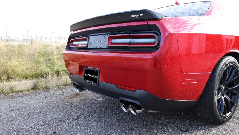 Corsa 2015-2023 Dodge Challenger Hellcat Dual Rear Exit Sport Exhaust W/ 3.5In Polished Tips 1