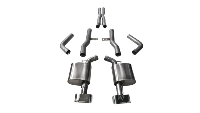 Corsa 2015-2023 Dodge Challenger Srt / Scat Pack / R/T 6.4L Polished Xtreme Cat-Back Exhaust 1